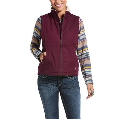 Ariat R.E.A.L. Outlaw - Gilet Bordeaux Dames - 38707-097